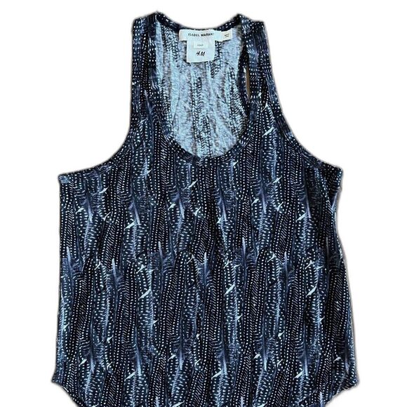 Isabel Marant x H&M tank top abstract scoop neck sleeveless Women's Size 4 - Picture 3 of 9